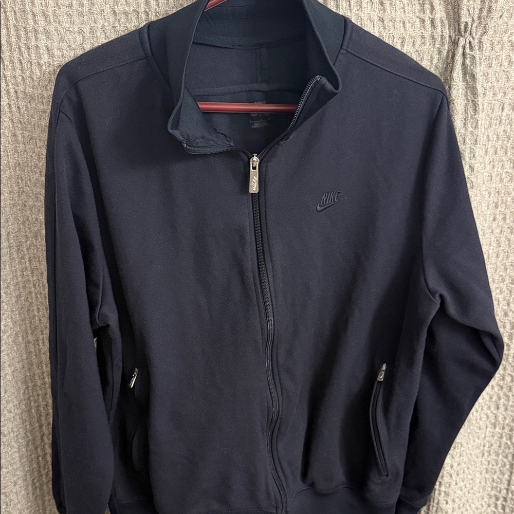 Nike Black Zip-Up Men’s Track Jacket Large